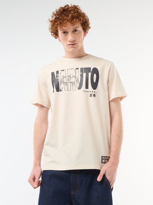 T-shirt estampado 'Naruto' em algodão liso - Kiabi