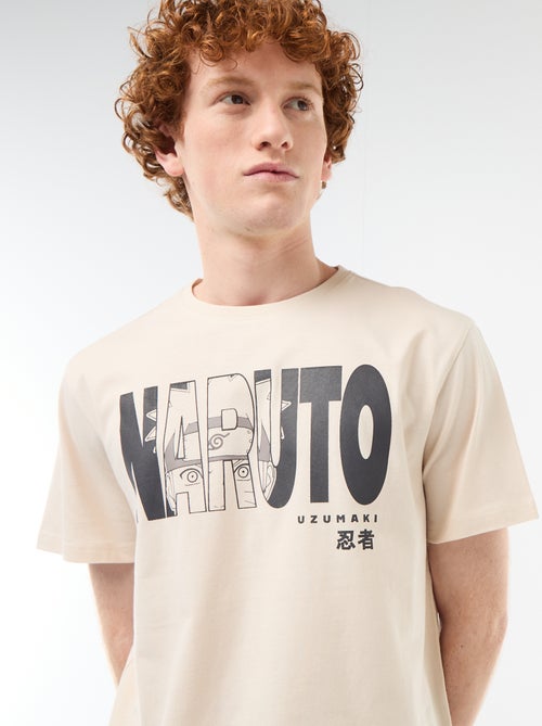 T-shirt estampado 'Naruto' em algodão liso - Kiabi