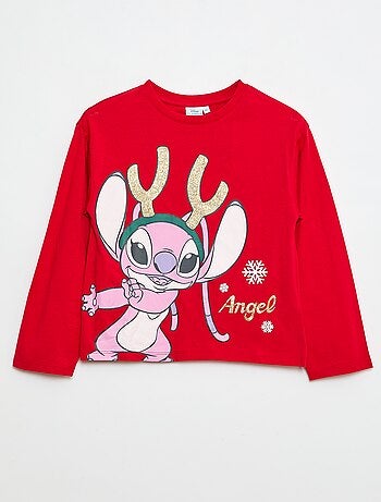 T-shirt estampado Natal 'Disney' 'Figaro' em jersey de algodão