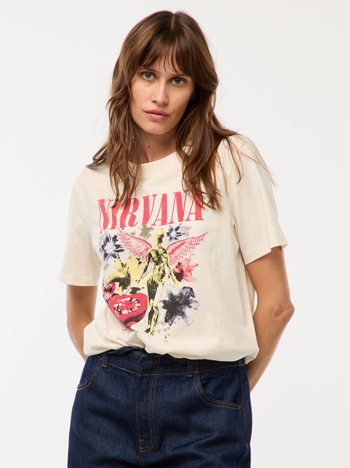 T-shirt estampado 'Nirvana' - Kiabi