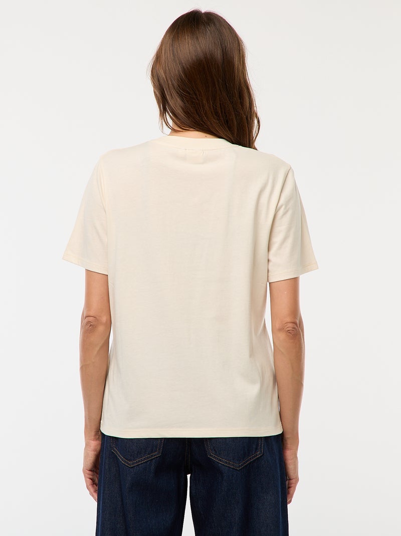 T-shirt estampado 'Nirvana' Branco - Kiabi