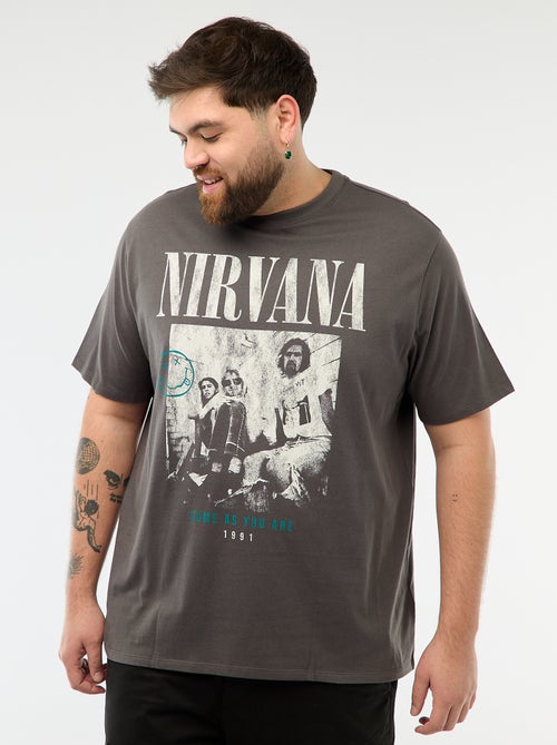 T-shirt estampado 'Nirvana' - Kiabi