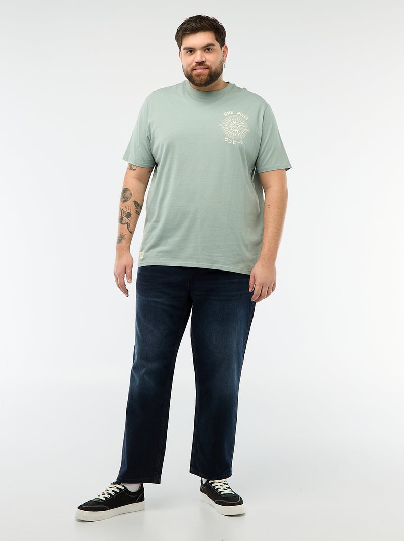 T-shirt estampado 'One Piece' Azul - Kiabi