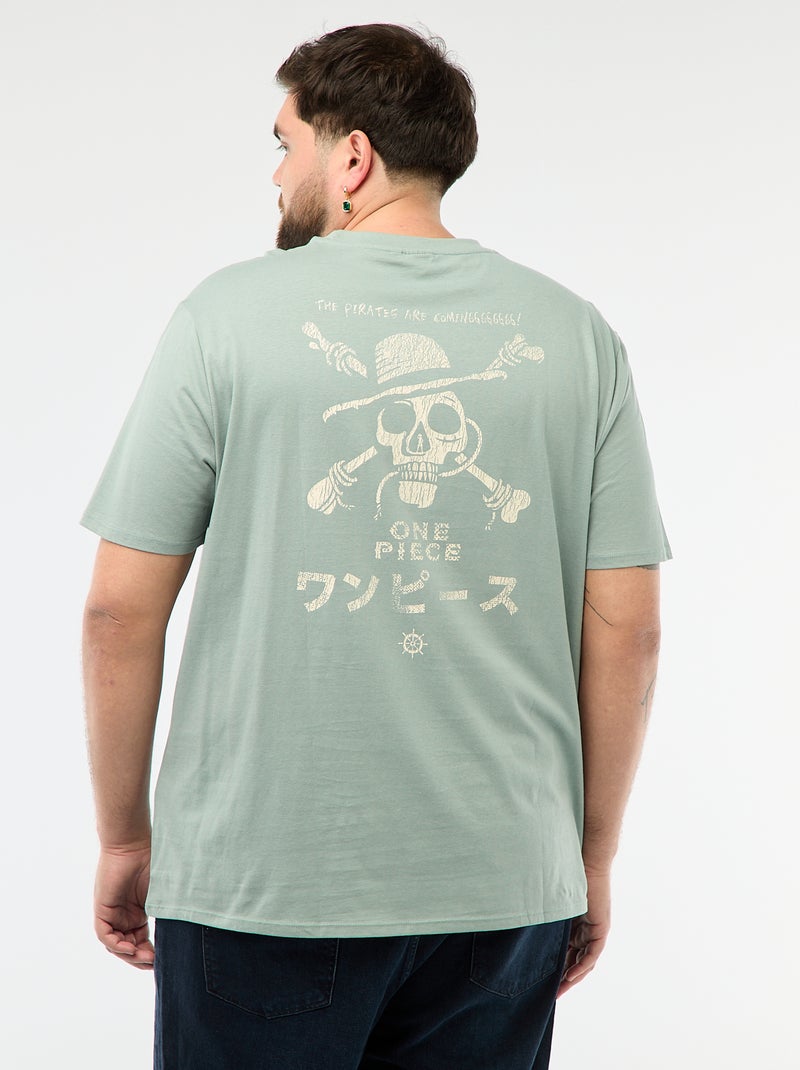 T-shirt estampado 'One Piece' Azul - Kiabi