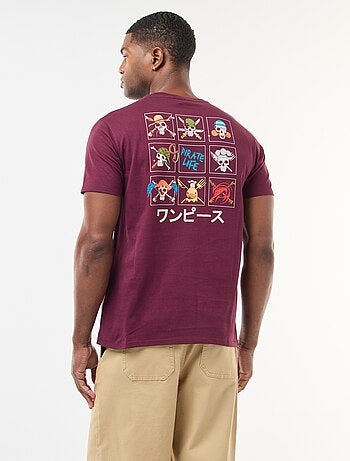 T-shirt estampado 'One Piece' de manga curta