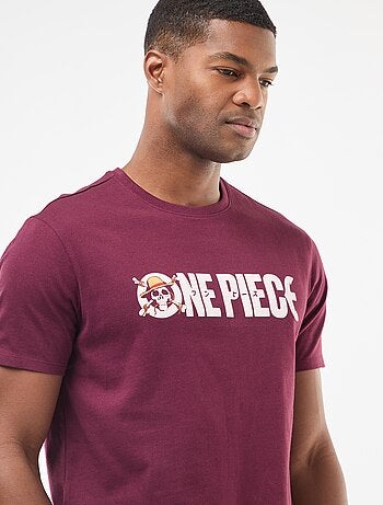 T-shirt estampado 'One Piece' de manga curta