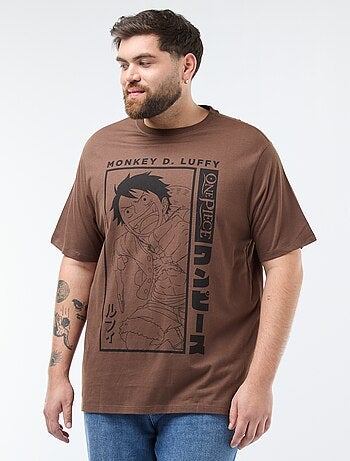 T-shirt estampado 'One Piece' em algodão