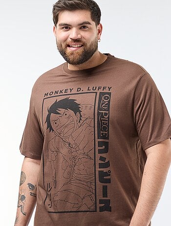 T-shirt estampado 'One Piece' em algodão