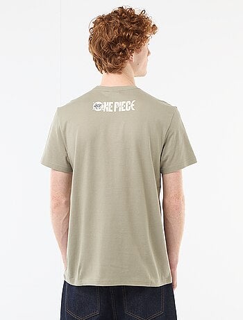 T-shirt estampado 'One Piece' em algodão