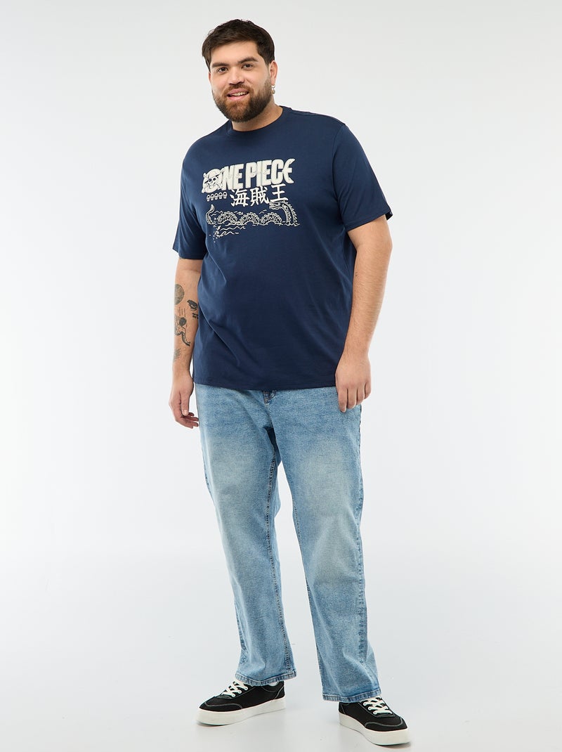 T-shirt estampado 'One Piece' Preto - Kiabi