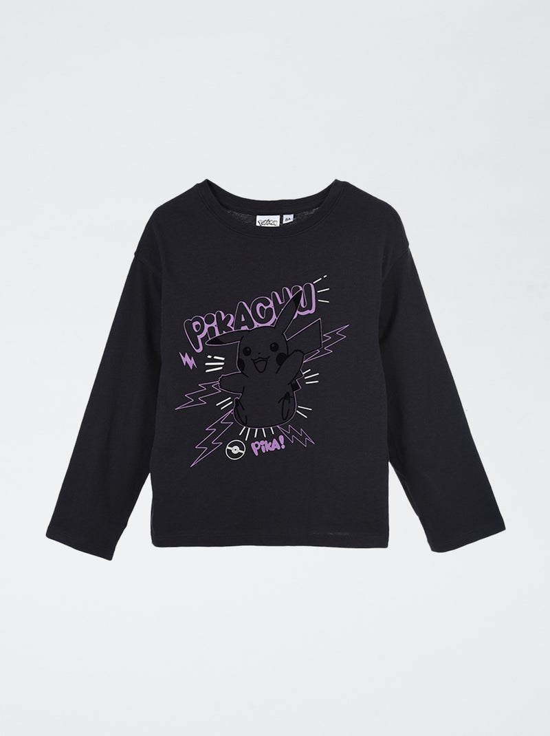 T-shirt estampado 'Pikachu' Preto - Kiabi