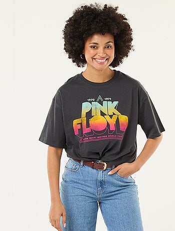T-shirt estampado 'Pink Floyd' liso