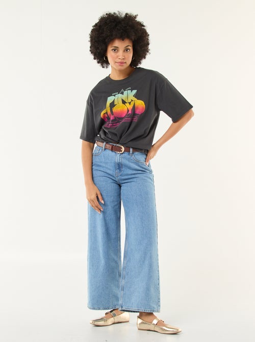 T-shirt estampado 'Pink Floyd' liso - Kiabi