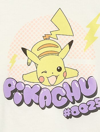 T-shirt estampado 'Pokémon' liso