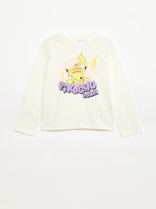 T-shirt estampado 'Pokémon' 'Pikachu' liso - Kiabi