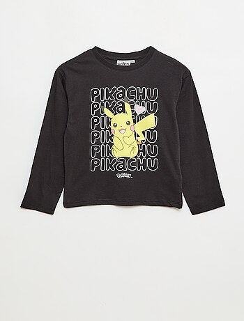 T-shirt estampado 'Pokémon' 'Pikachu' liso