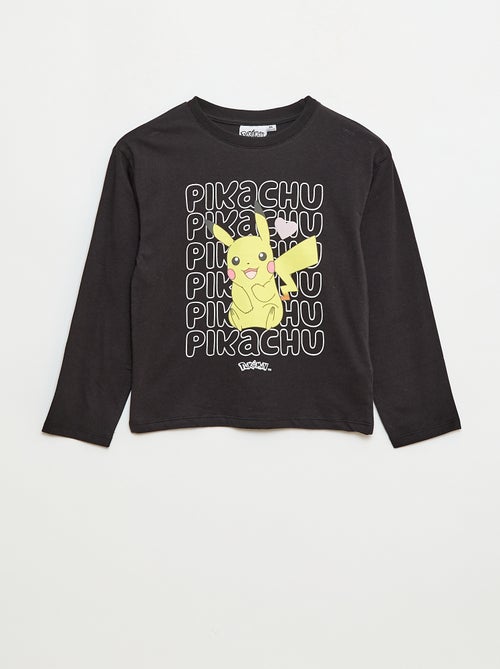 T-shirt estampado 'Pokémon' 'Pikachu' liso - Kiabi