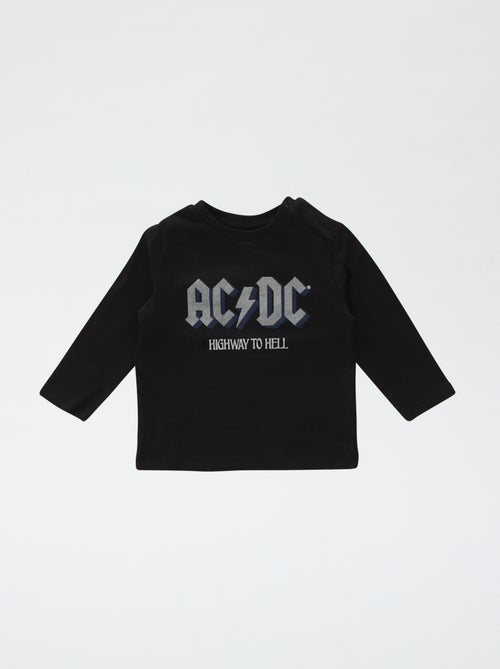 T-shirt estampado 'Rolling Stones' em algodão liso - Kiabi