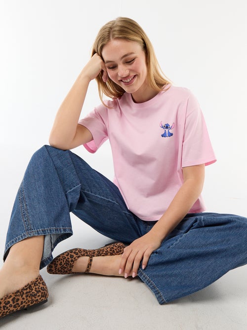 T-shirt estampado \'Stitch\' - Kiabi