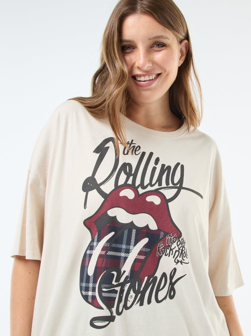 T-shirt estampado 'The Rolling Stones' - Kiabi