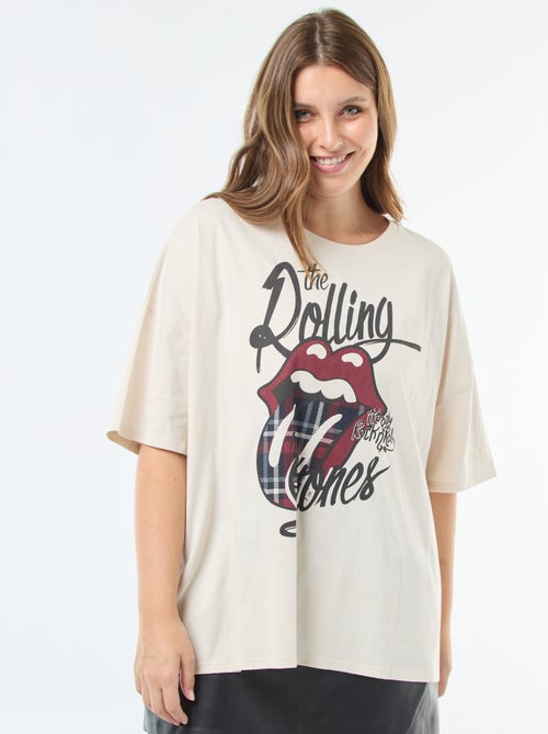 T-shirt estampado 'The Rolling Stones' - Kiabi