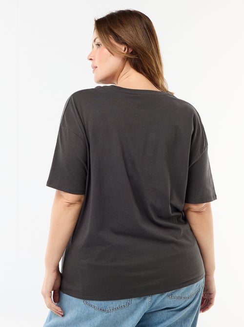 T-shirt estampado 'The Rolling Stones' manga curta - Kiabi