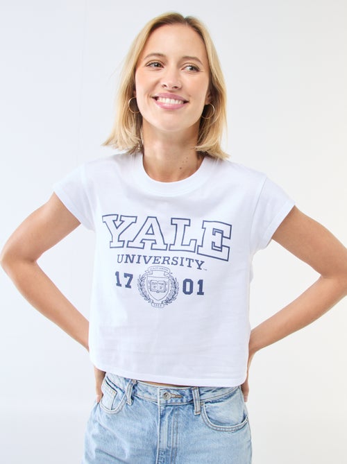 T-shirt estampado 'Yale' - Kiabi