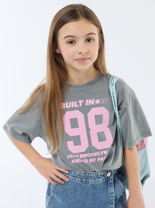 T-shirt estilo americano - Kiabi