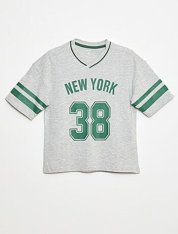 T-shirt estilo basebol