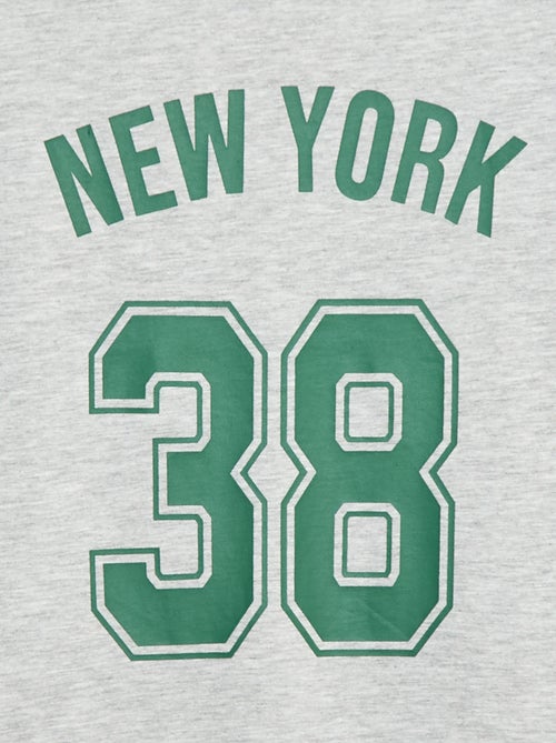 T-shirt estilo basebol - Kiabi