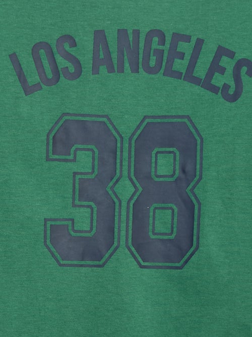 T-shirt estilo basebol - Kiabi