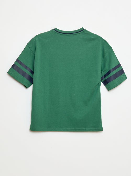 T-shirt estilo basebol - Kiabi