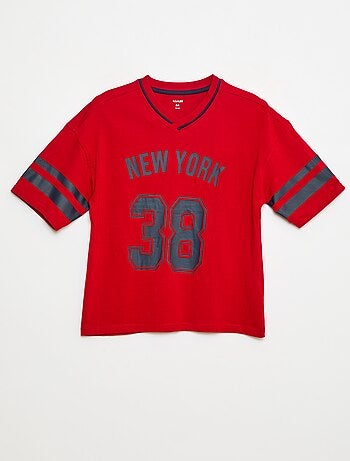 T-shirt estilo basebol