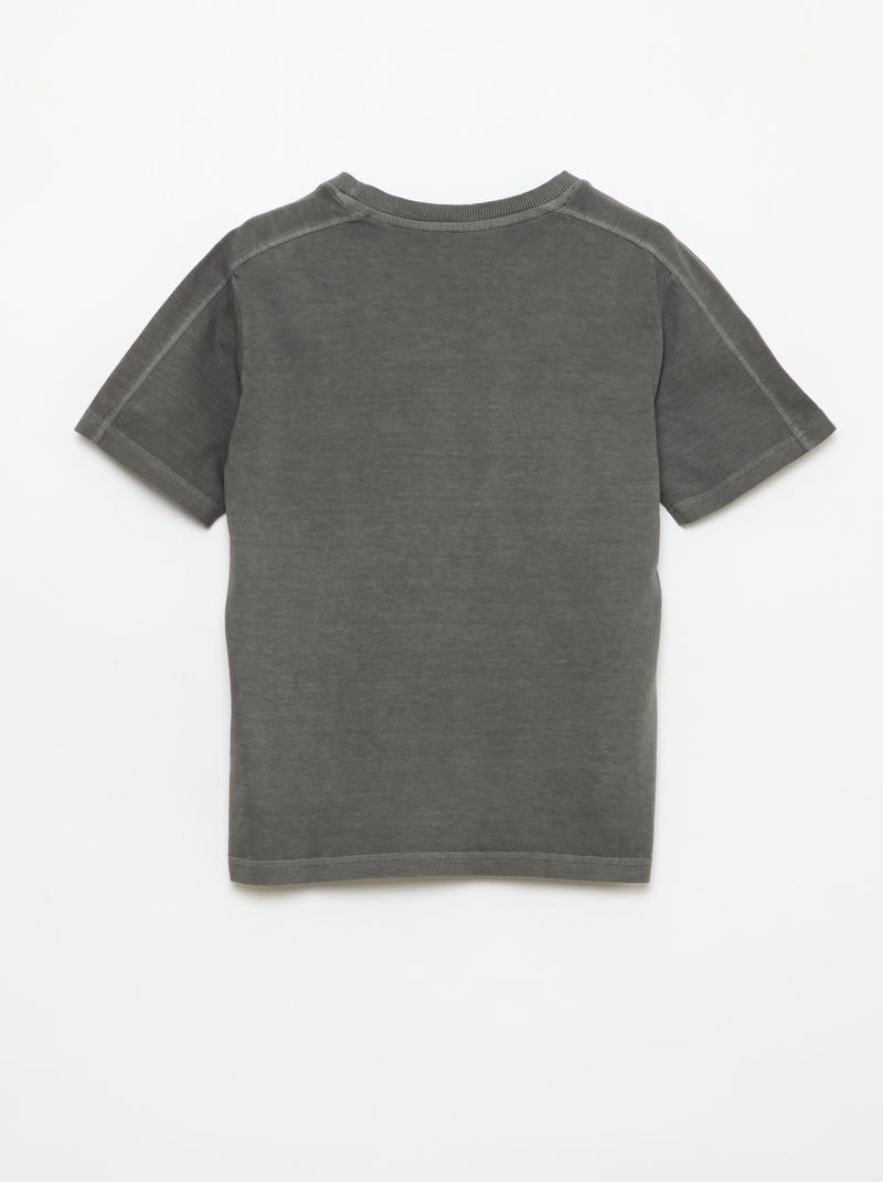 T-shirt estilo basquetebol Cinza - Kiabi