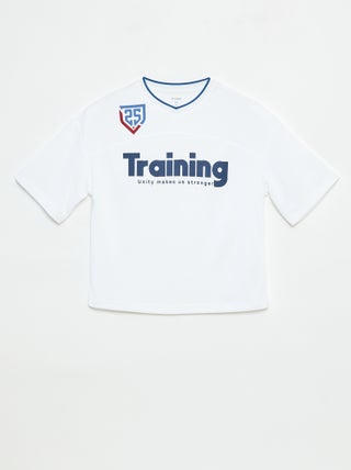 T-shirt estilo desporto americano