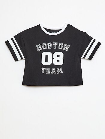 T-shirt estilo desporto americano de manga curta