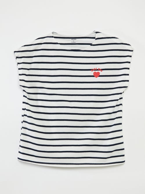 T-shirt estilo marinheiro  - So Easy - Kiabi