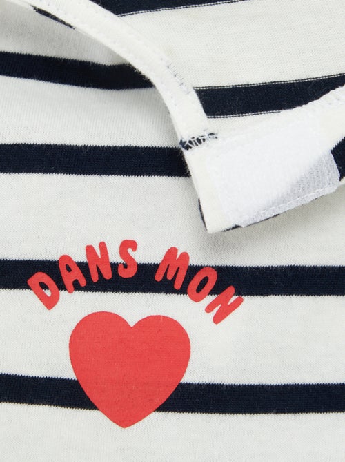 T-shirt estilo marinheiro  - So Easy - Kiabi