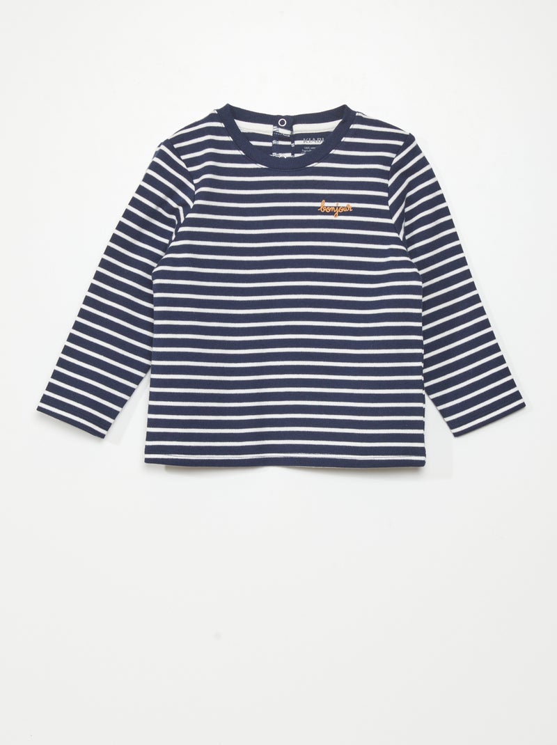 T-shirt estilo marinheiro AZUL - Kiabi