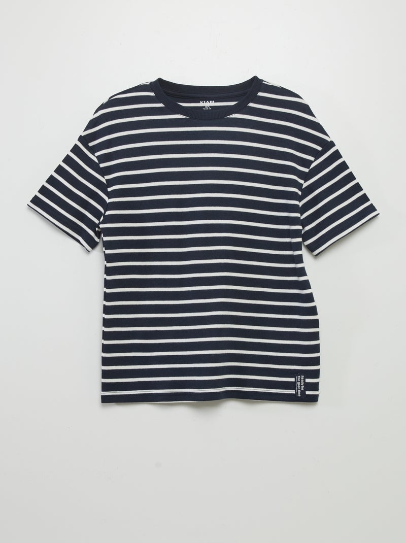 T-shirt estilo marinheiro AZUL - Kiabi