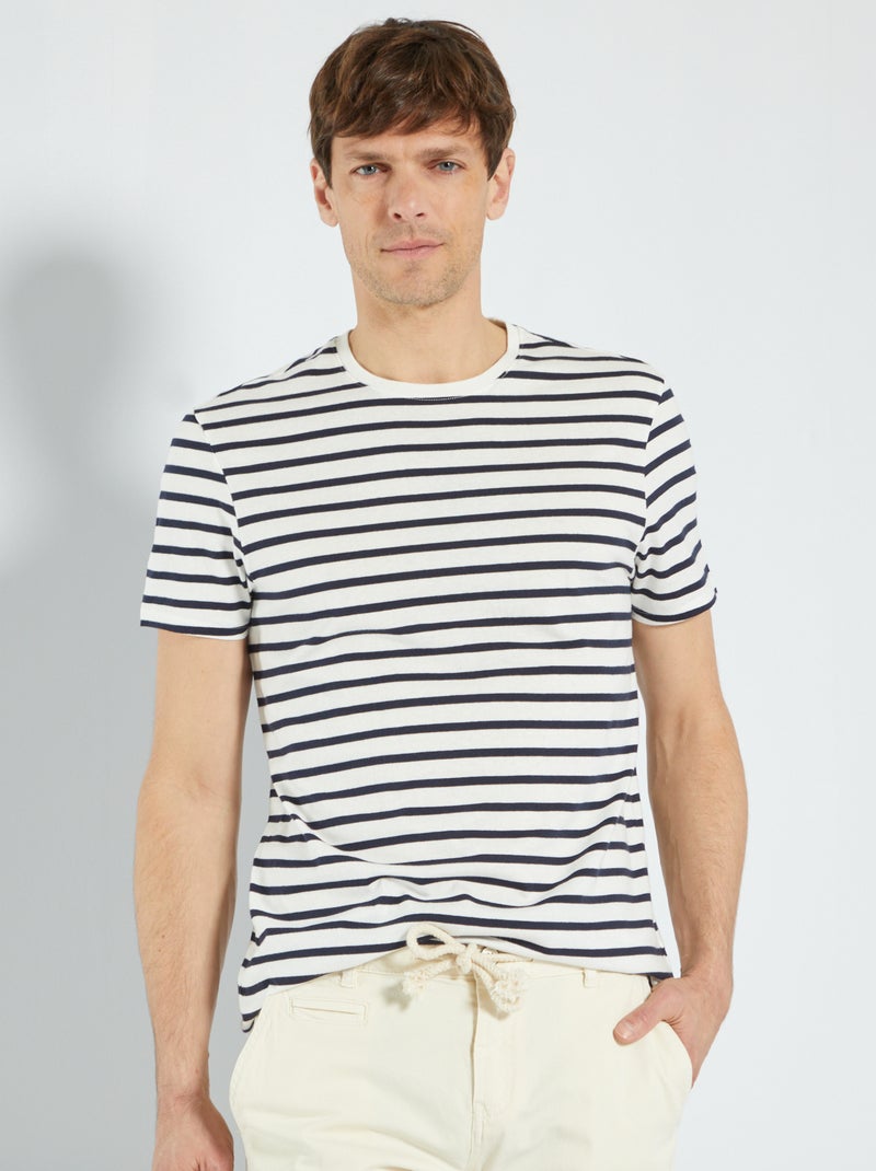 T-shirt estilo 'marinheiro' AZUL - Kiabi