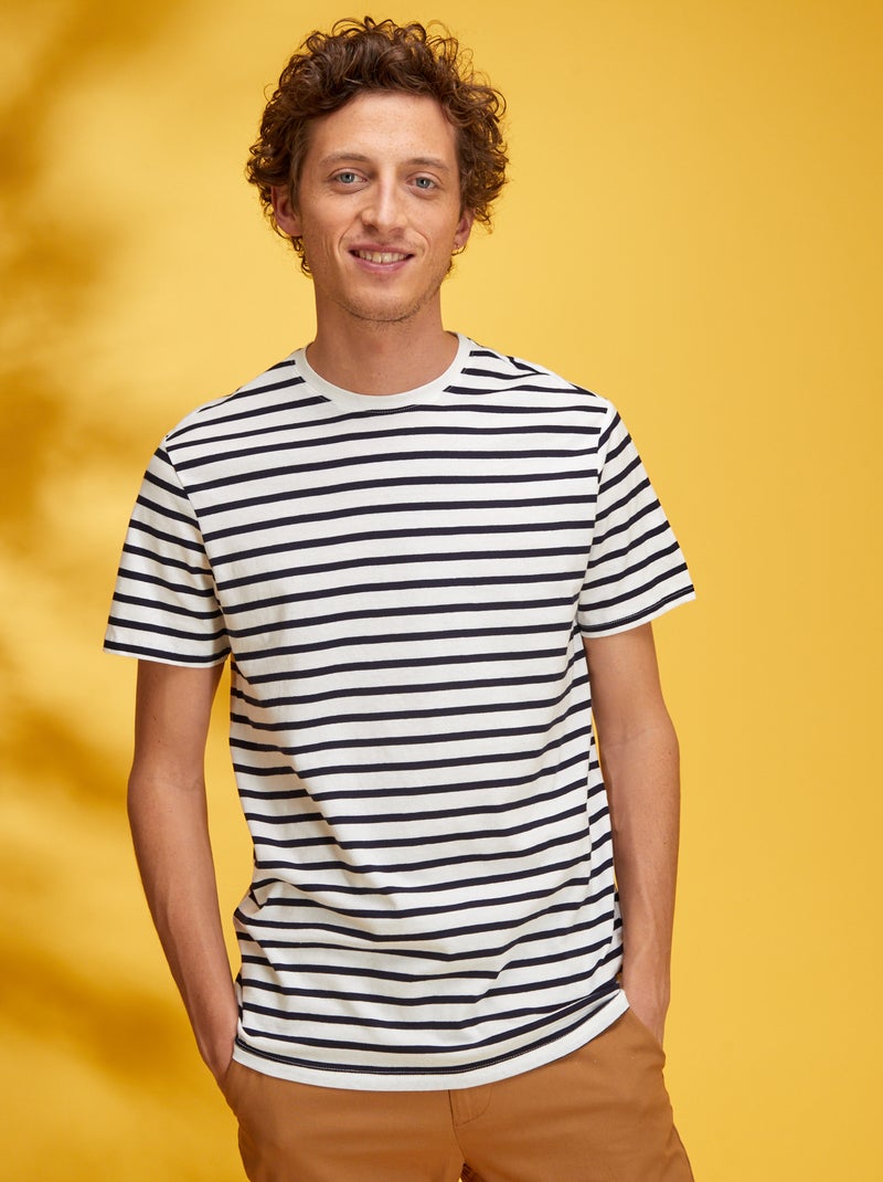 T-shirt estilo marinheiro AZUL - Kiabi