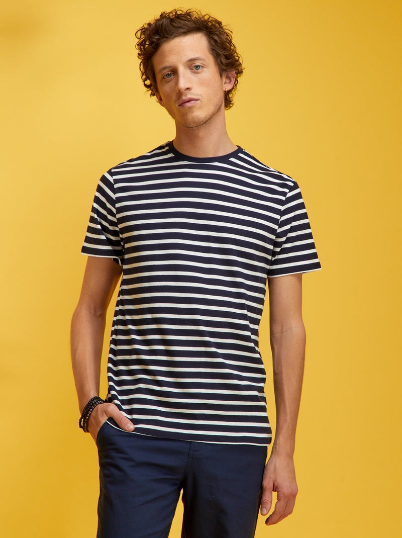 T-shirt estilo marinheiro AZUL - Kiabi