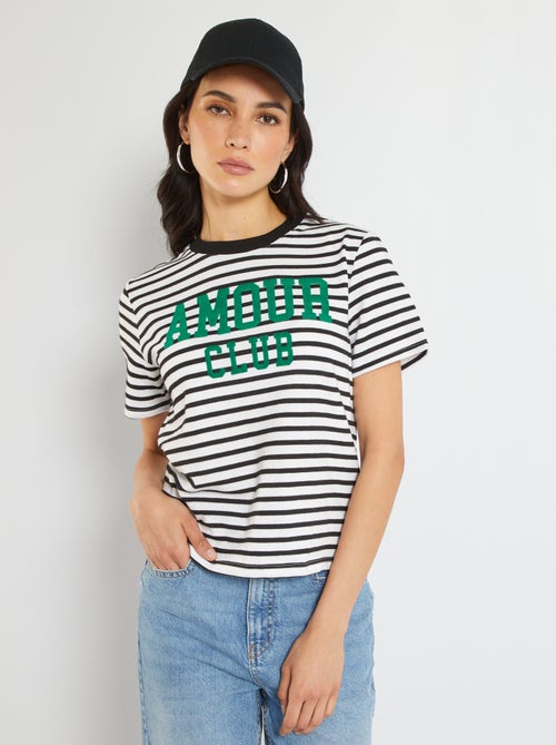 T-shirt estilo marinheiro - Kiabi