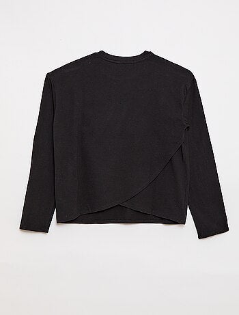 T-shirt estilo marinheiro com velcro no ombro - coleção fácil de vestir