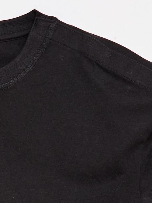 T-shirt estilo marinheiro com velcro no ombro - coleção fácil de vestir - Kiabi