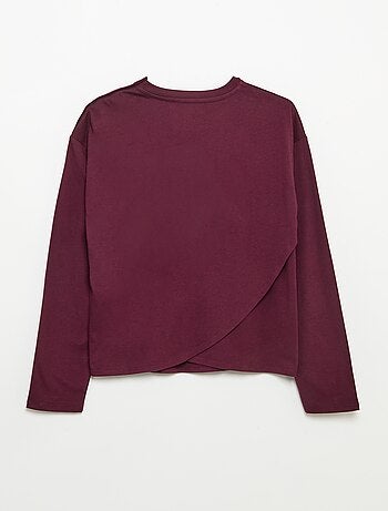T-shirt estilo marinheiro com velcro no ombro - coleção fácil de vestir