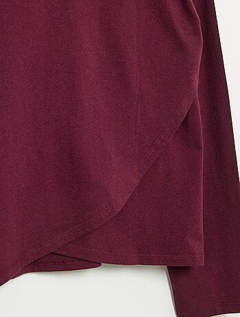 T-shirt estilo marinheiro com velcro no ombro - coleção fácil de vestir