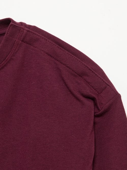 T-shirt estilo marinheiro com velcro no ombro - coleção fácil de vestir - Kiabi
