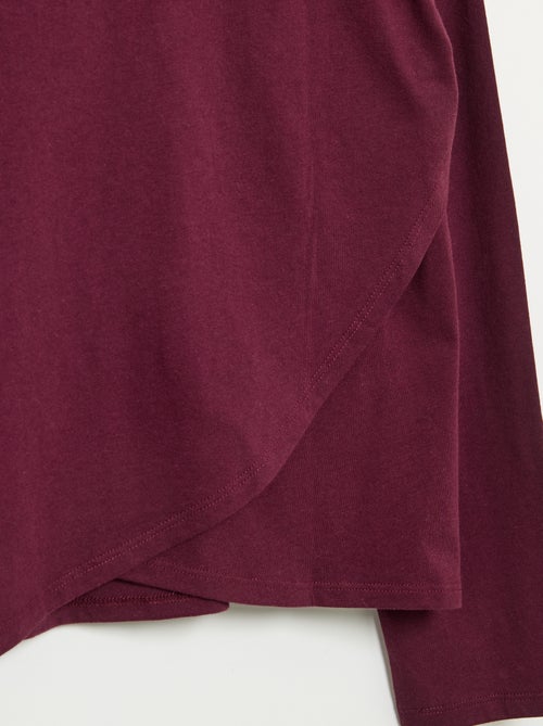 T-shirt estilo marinheiro com velcro no ombro - coleção fácil de vestir - Kiabi